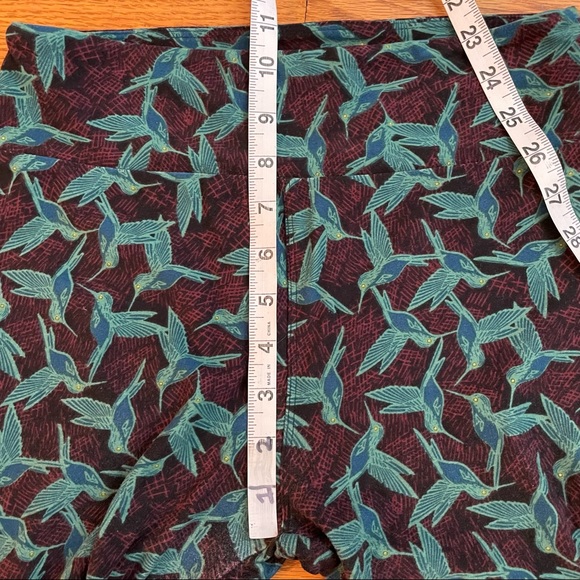 LuLaRoe Hummingbird Leggings One Size - Picture 7 of 8